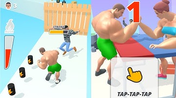 Muscle Rush All Levels Gameplay Walkthrough Part 2 (Android/iOS) - Smash Running Game