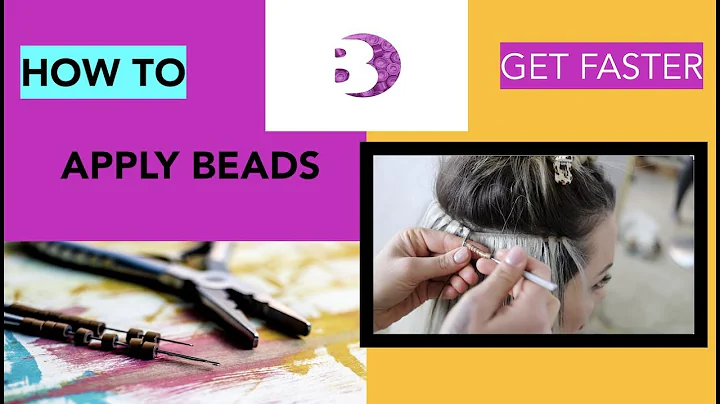 Beaded Weft Extensions: How to apply beads fast!