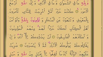 القرآن الكريم الشيخ محمد حسين عامر سورة ال عمران