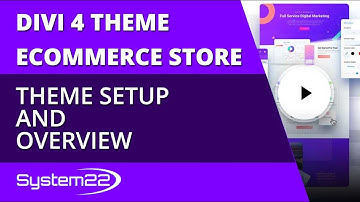 Divi 4 Ecommerce Store Theme Setup And Overview 👍