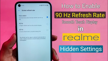 How to Enable 90Hz Refresh Rate in Realme Devices | Realme Hidden Setting | Realme 90Hz Display