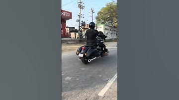 Royal Enfield super meteor 650 with rhino racing exhaust and panniers #royalenfield #supermeteor650