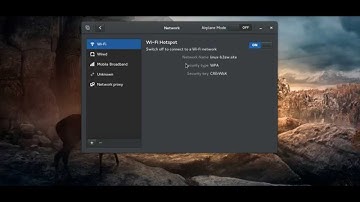 Create WiFi Hotspot Network in OpenSUSE