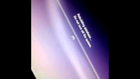 PS3 Safe Mode and Rebuild Database.