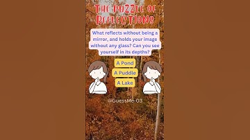 30 SECONDS Riddle English - The Puzzle Of Reflections #riddles
