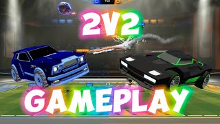 2v2 Gameplay (Rocket League Sideswipe)