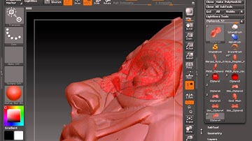 Zbrush 4R5 Topology Workflow Projecting Detail to the new Topology ) 4 of 4