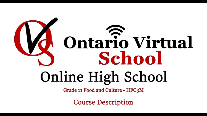 HFC3M - Grade 11 Food and Culture  - Ontario Virtual School - OVS