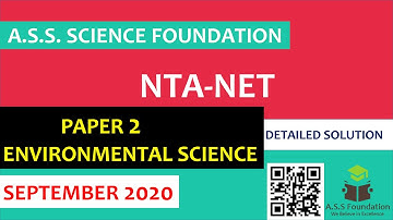 QUESTION NO- 7 TO 12 SEP 2020 (NTA NET ENVIRONMENTAL SCIENCE)