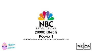 NBC Productions (2000) Effects Round 1 Vs IMC135, VGE7312, QMG177, VEHD, D2018/SB & Everyone (1⁄15)