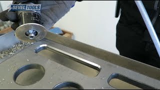 Making a 45 degree beveled edge on structural steel | Bevel Mite® ABIS-06