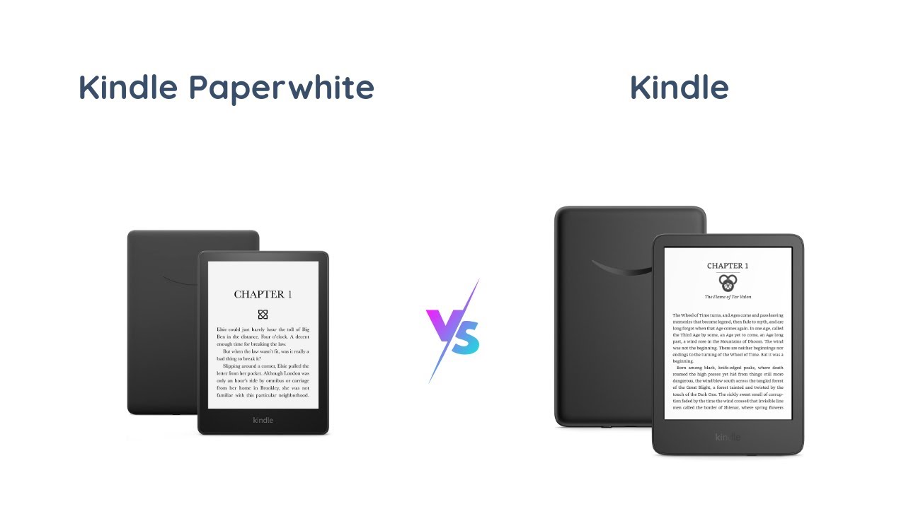 Kindle Paperwhite vs. Kindle (2022): Which is Better?