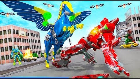 Flying Horse Robot ATV Quad Bike Part-1 | Rescue City Robot Transforming Android GamePlay