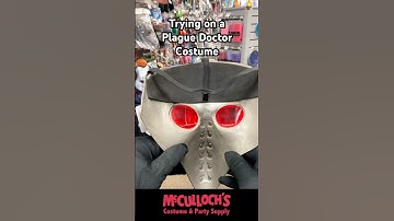 Trying on a Plague Doctor costume. #shortvideo #costume #short
