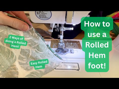 How to Use a Rolled Hem Presser Foot :: by Babs at Fiery Phoenix 