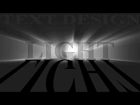 Photoshop Tutorial Light Text Effect