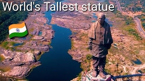 Statue of unity drone view:The world