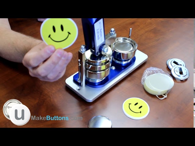  Nice2Have Button Maker Machine 2.25 inch (58mm) - (100pcs  Buttons,5pcs Bottle Openers,5pcs Fridge Magnets, 500+ Free Designs,Circle  Cutter&Magic Book) - Installation-Free Pin Maker Machine (Blue)