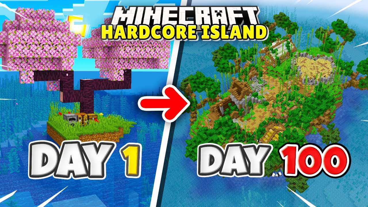 Am Supravietuiut 100 de Zile pe Insula in Minecraft Hardcore 1.20!