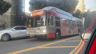 San Francisco s Muni Route 6 Trolly Bus To 14th Ave Passing By At UCSF In 4K