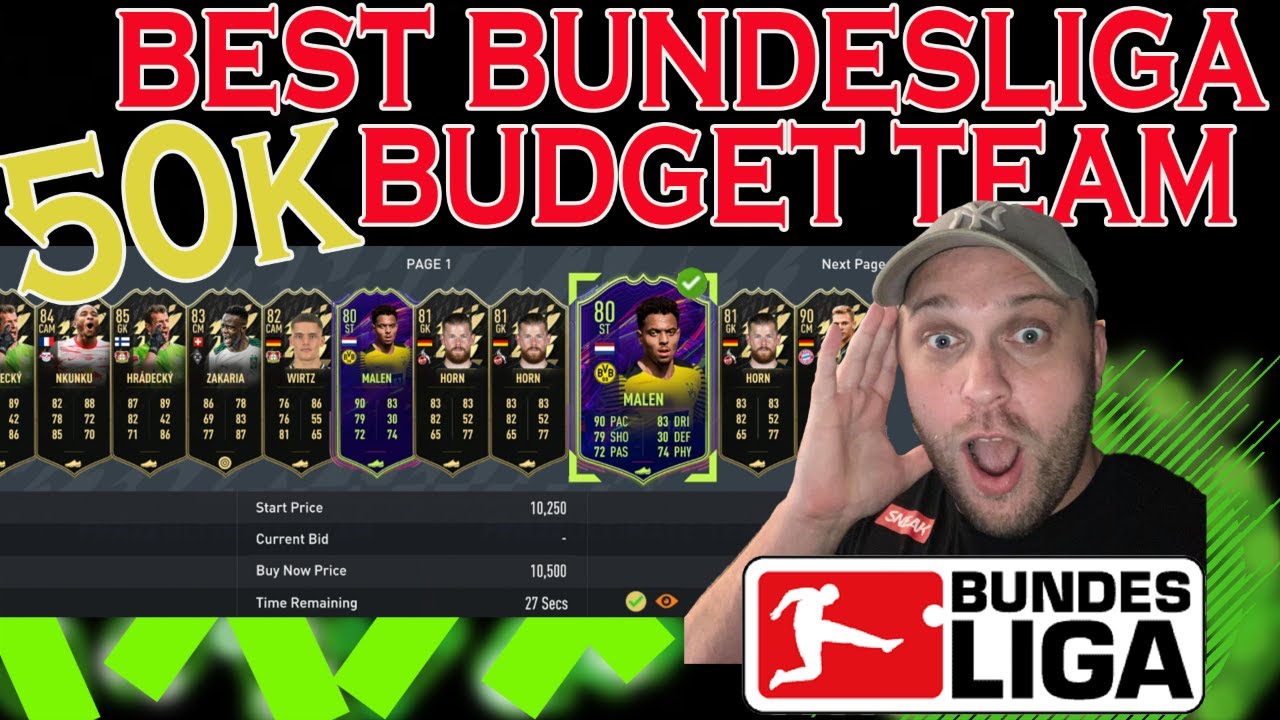 FIFA 22 MOST OP 50K LOW BUDGET BUNDESLIGA TEAM TODATE UNBEATABLE