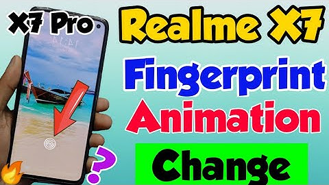 Realme X7 & X7 Pro me Fingerprint Animation Style change kaise Kare | RealmeX7 fingerprint animation