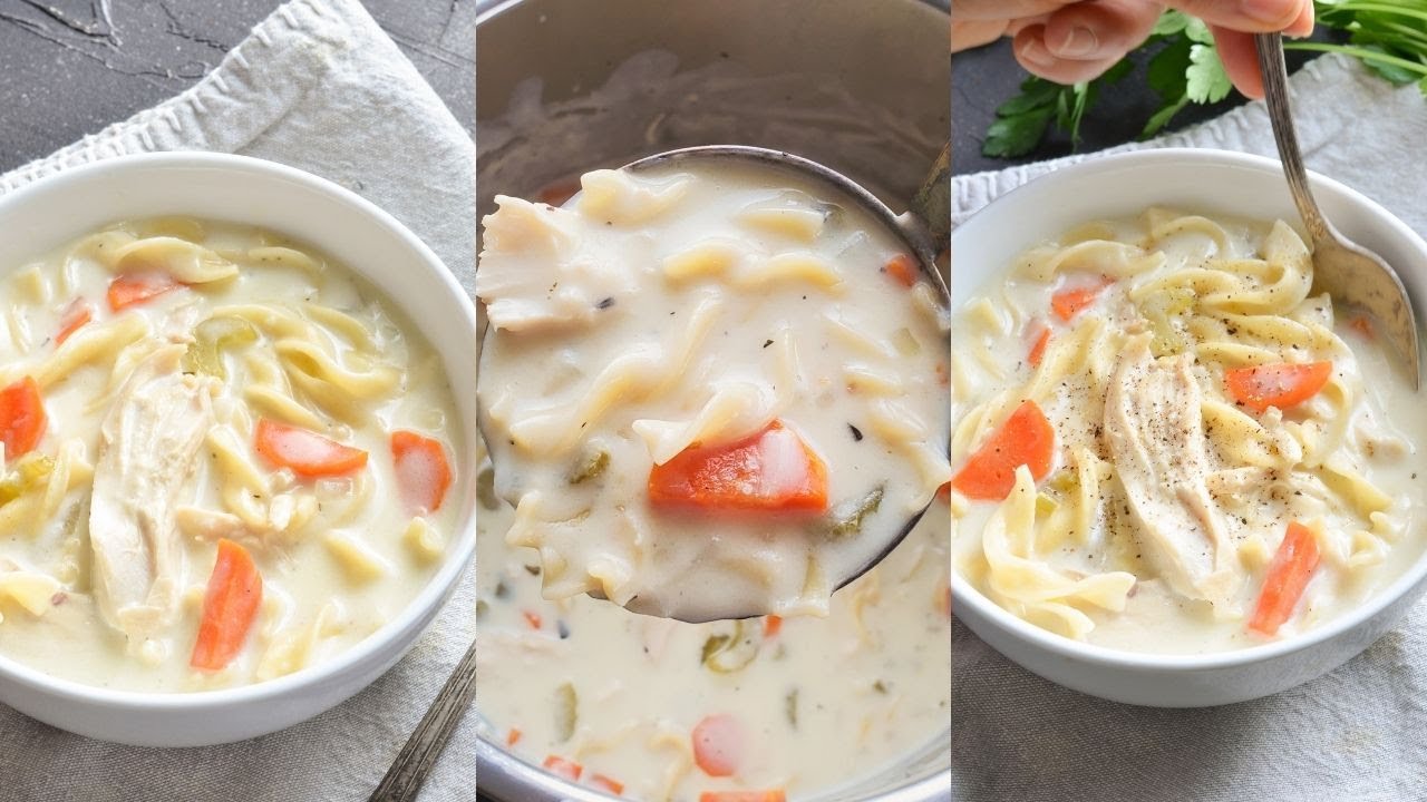 Creamy Chicken Noodle Soup Recipe Instant Pot Teacher