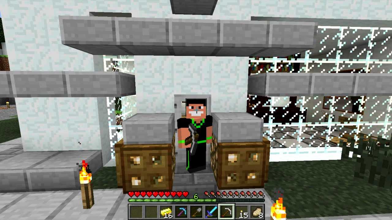 Décoration minecraft : épisode 1 : la villa moderne youtube