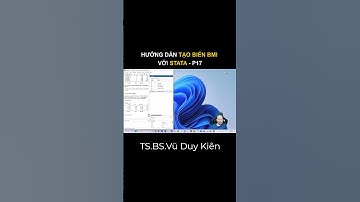 Tạo nhóm BMI với STATA -P17| Phân tích số liệu | TS.BS.Vũ Duy Kiên #shorts