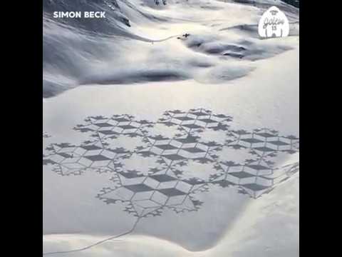 Video: Simon Beck Realizza Intricati Disegni Sulla Neve