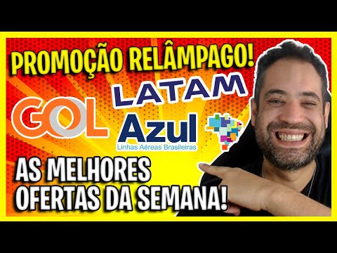 GOL, AZUL E LATAM EM PROMOÇÃO RELÂMPAGO! PASSAGENS NACIONAIS E INTERNACIONAIS BARATAS DE HOJE!