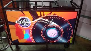 diy DJ booth frame and tv Resimi