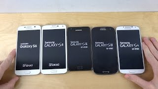 Samsung Galaxy S6 vs. Galaxy S5 vs. Galaxy S4 vs. Galaxy S3 vs. Galaxy S2  Which Is Faster?