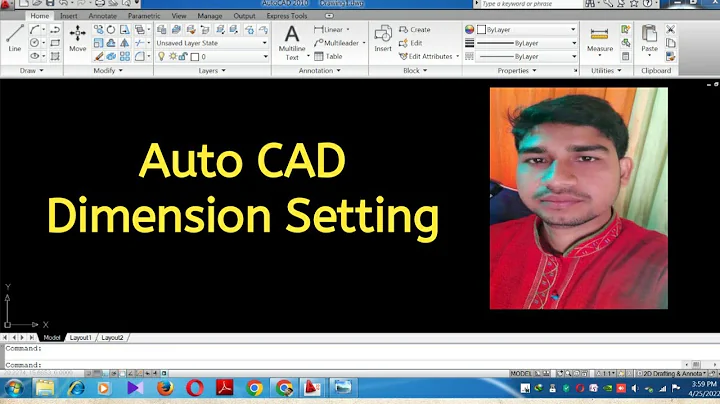 Auto CAD Dimension setting ll Auto CAD Dimension style Manager Command Tutorial Complete
