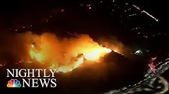 Southern California Wildfire Brings Mass Evacuations, Jammed Freeways | NBC Nightly News