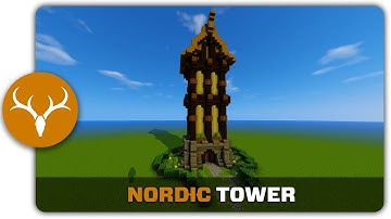 Minecraft Building Tutorial : How to build a Nordic Tower