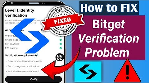 How to Fix verification Problem Bitget ll Bitget Verification Network 🛜 Connection Error.