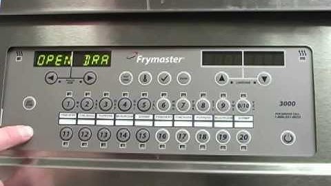 Canceling a Filter on a Frymaster 3000 Controler on a OCF Fryer