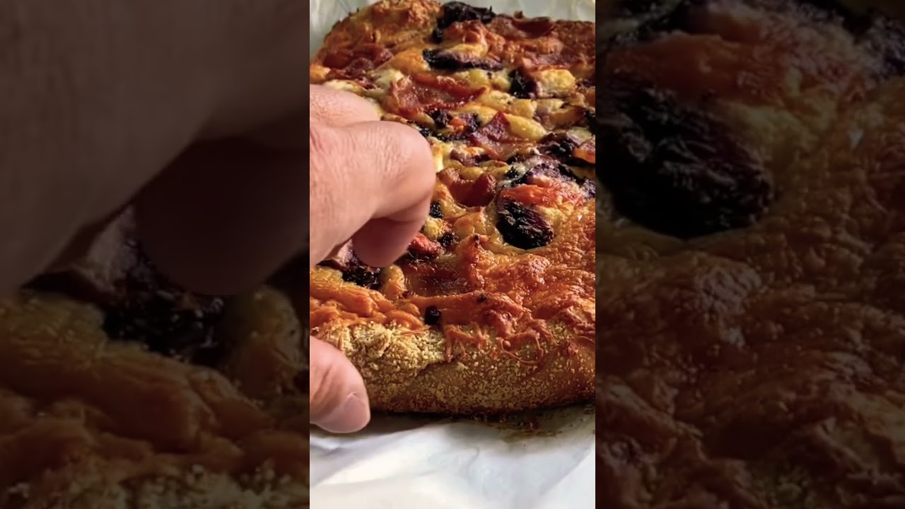 Crispy bacon and goat cheese!  