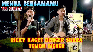 SERU BANGET!!! MENUA BERSAMAMU - TRI SUAKA | LIVE COVER BY RICKY FEBRIANSYAH FT TEMON BIEBER