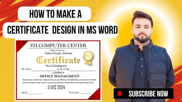 Create a Professional Certificate Design in Microsoft Word