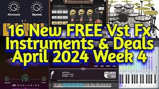 16 Best New FREE VST Plugins, Virtual Instruments & Audio Plugin Deals - APRIL 2024 Week 4