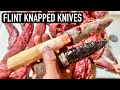 Butchering a WHOLE DEER with STONE KNIVES