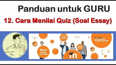 12 Cara Menilai Quiz Soal Essay pada Moodle