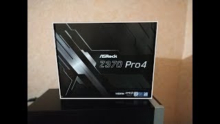 ASRock Z370 Pro4 ПОД coffee lake МАТЕРИНСКАЯ  ПЛАТА ЗА НЕДОРОГО .