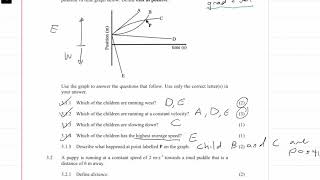 2016 Final|Matric IEB Physics Paper 1 Exam |Question 3| Kinematics