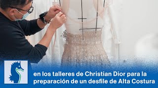 moda - en los talleres de Christian Dior para la preparación de un desfile Alta costura