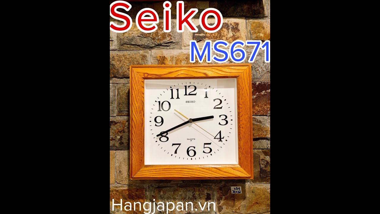 Đồng hồ treo tường Nhật Seiko gỗ MS671-0915342333 SơnJapan Hàng Nhật auf YouTube ansehen Đồng hồ treo tường Nhật Seiko gỗ MS671-0915342333 SơnJapan Hàng Nhật auf YouTube ansehen