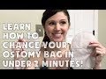 Learn how to change your ostomy bag in under 2 minutes