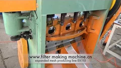Expanded mesh producing line EX110 www.filtermakingmachine.cn